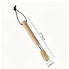 QJ13-Cepillo de limpieza cilíndrico de madera de haya con cuerda para colgar