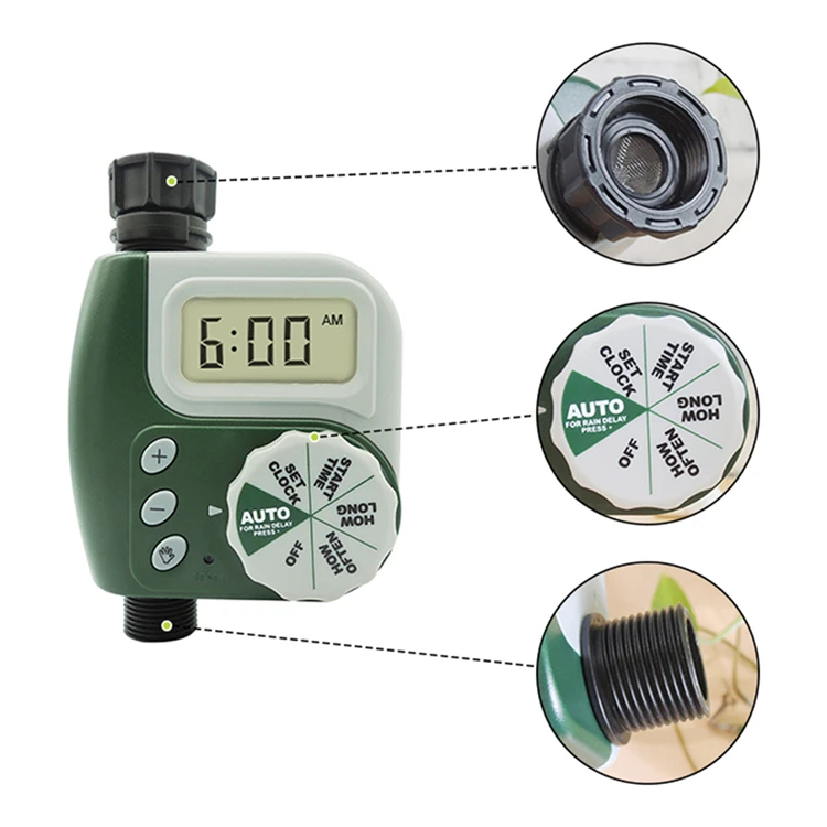 HEDAO HRY-5008 Digital Automatic Irrigation Timer Time Is up to 1 - 240 Minutes for Garden