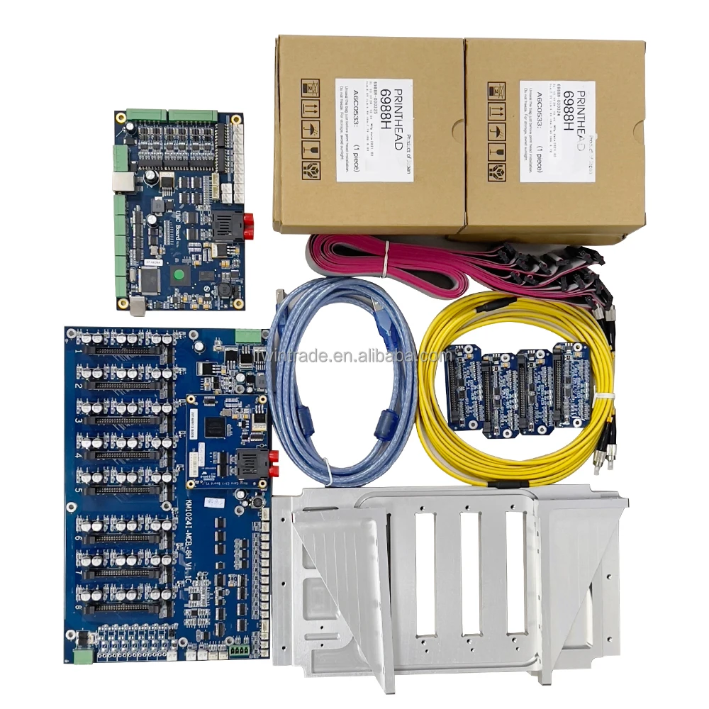 Konica 1024i Convert Update Kit With KM 1024i Head  4 Heads 8 Head Whole Set Board for Allwin Flora Inkjet Printer