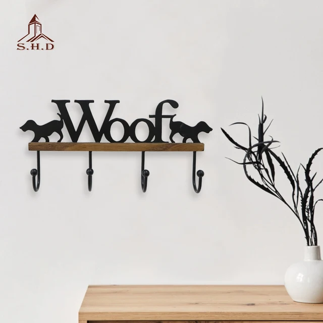 Vintage country farm hanger Wall Mounted Versatile fashion modern bedroom clothes rack wooden