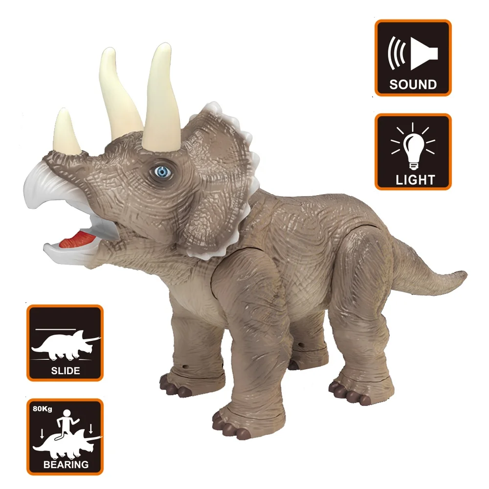Kids Big Dinosaur Scooter Toy 6230 Mountable Triceratops