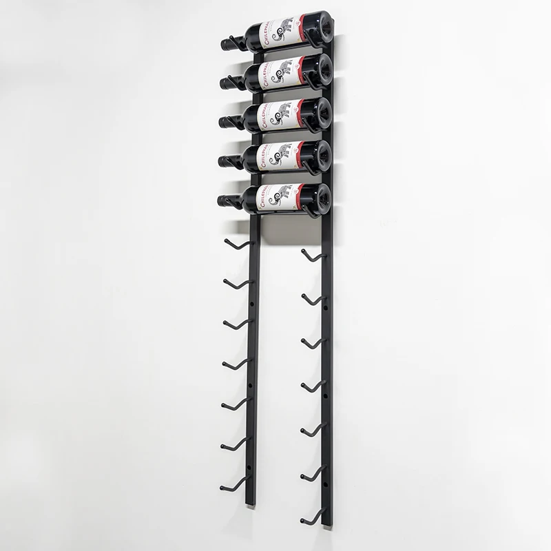 Space Saving 1 X 12 Bottle Metal Wall Mounted Wine Rack Buy Wall Wine