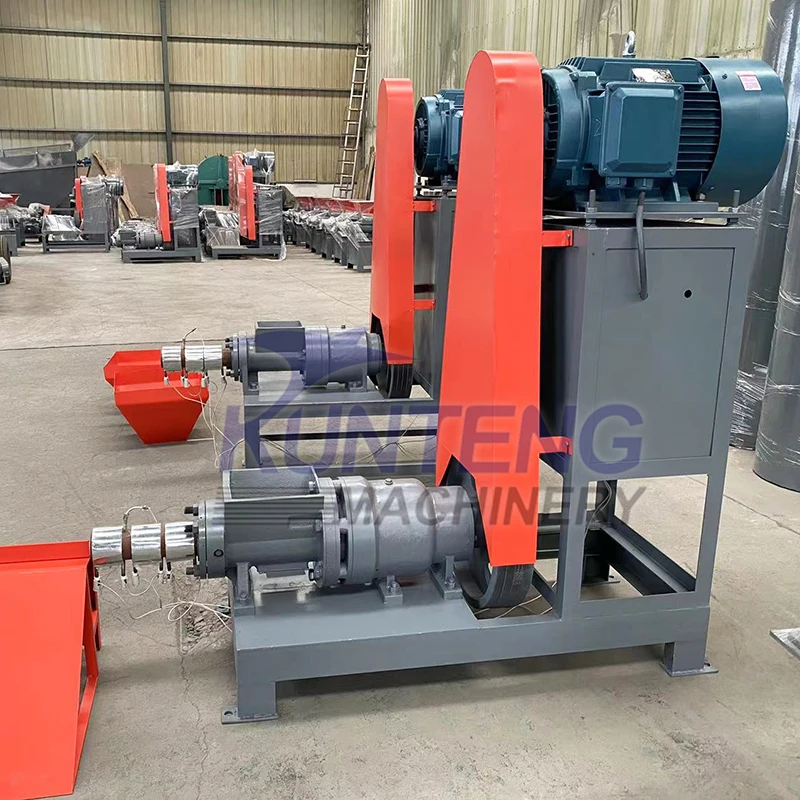 Automatische Kokosnuss Erdnuss schale Bio abfall Biomasse Holzkohle Brikett  Maschinen Holz Sgemehl Brikett Schnecken extruder Maschine