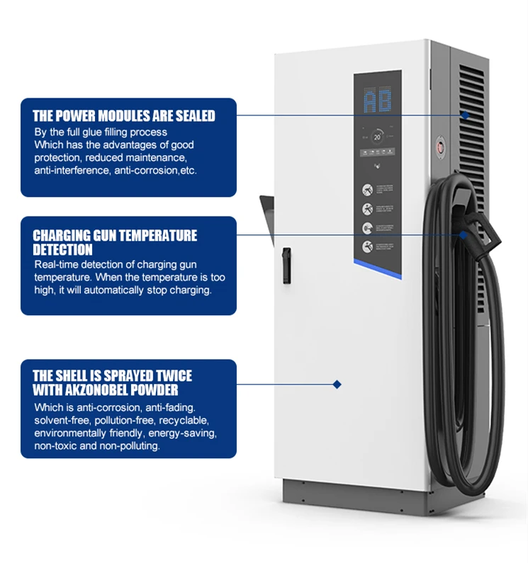 PIWN 120kw Dc Fast Electric Vehicle Bus Charger 50 kw With Chademo Station De Recharge Dc Rapid Charge 250kw