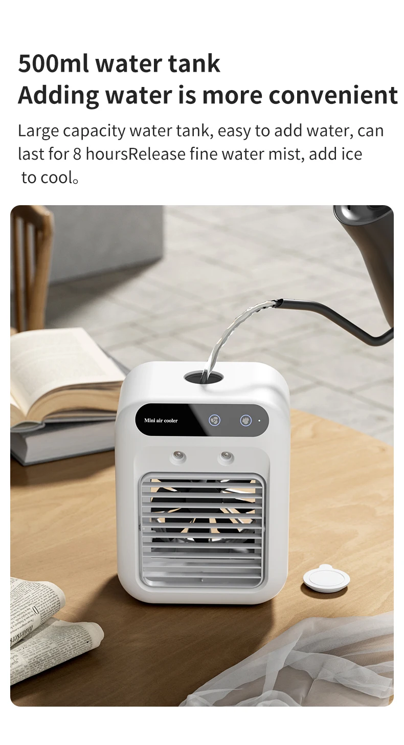 Desk Rechargeable Air Conditioner, Portable, USB - detail 10
