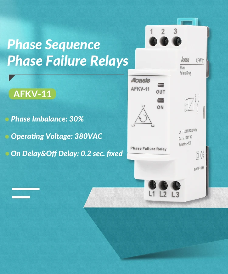 Afkv11 Phase Failure Protection Relay 3 Phase 380vac Buy Phase Failure Relay,Phase Failure