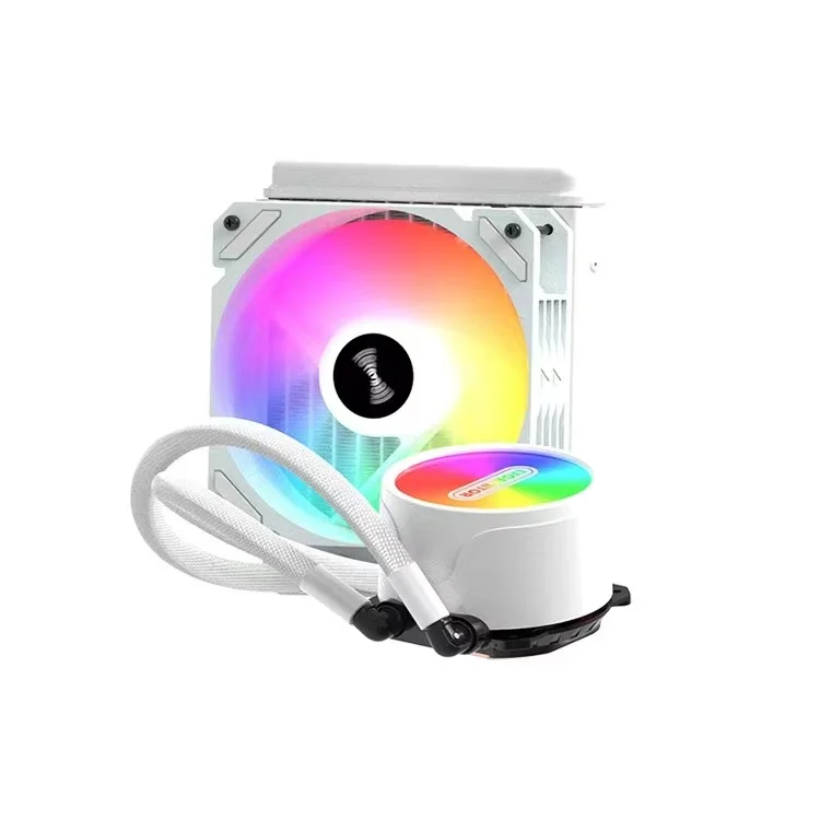 Desktop Computer Water Cooler Cpu With Screen 120mm Rgb Fan Pwm 150W PC CPU Liquid Cooling Aio Cooler Water Cooling Radiator