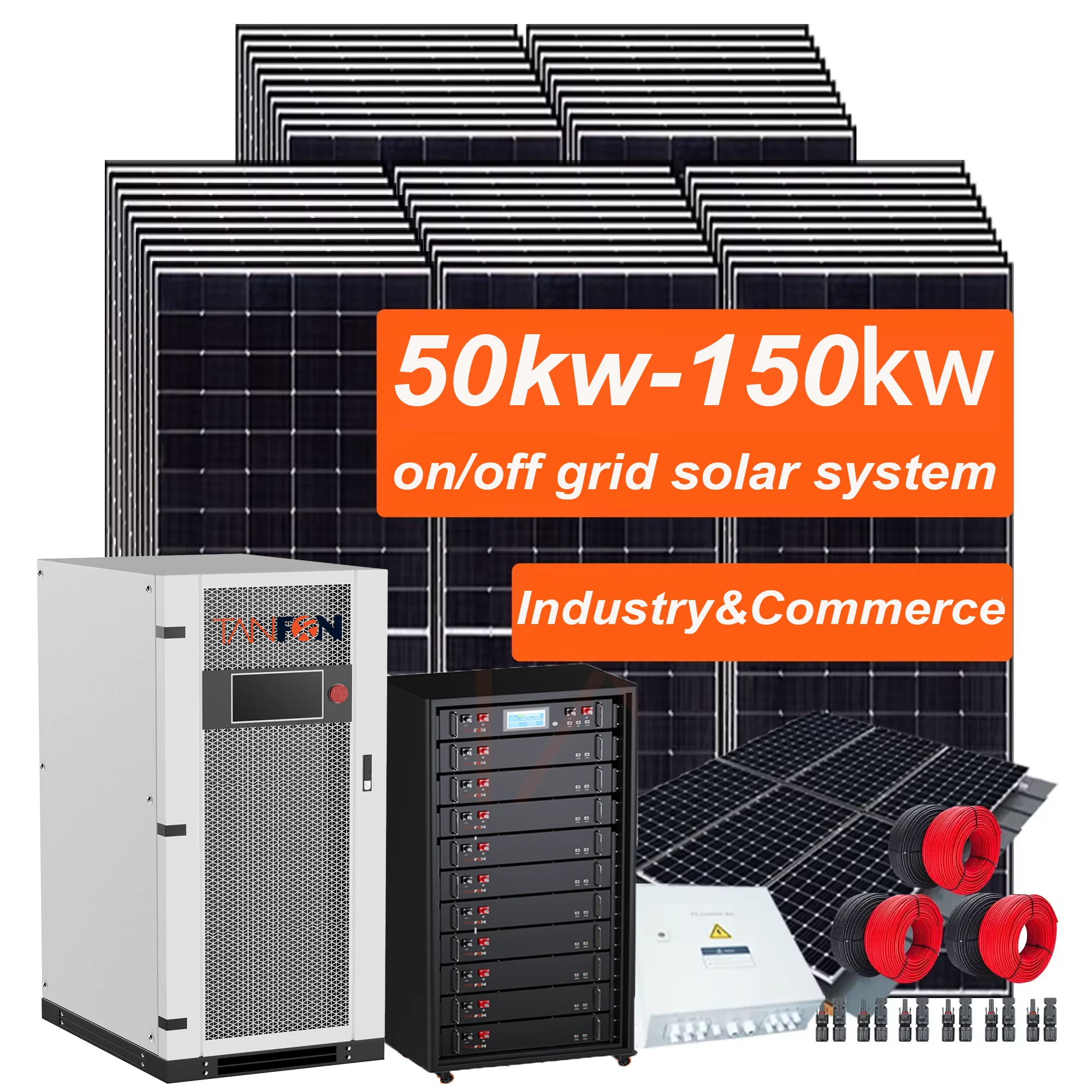 Roof Project Solar Power System off Grid 100kw 250kw 350kw Solar Panels with  Price Rv off Grid Solar Power System