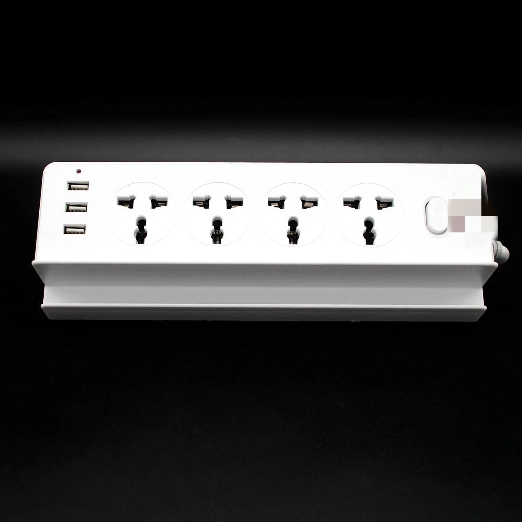 Surge Protection 3 USB US Plug Durable Plastic Multi Plug Sockets
