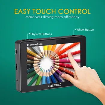 FEELWORLD LUT7SPRO 7" 2200nits 3D LUT TouchScreen SDI Camera Monitor F970 Battery Plate for Wireless Transmitter detail image
