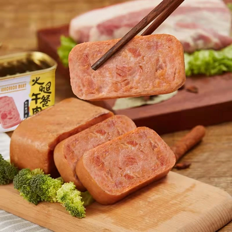 Оптовая продажа, Китайский знаменитый бренд, ланчвон, мясо, вкусные свиные ребра, консервированное Свиное мясо