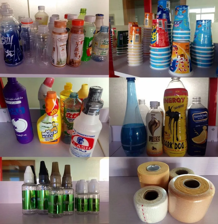 Manual Efficient Pvc Pet Type Jars Cups Plastic Bottle Sleeve Label Heat Steam Shrink Tunnel