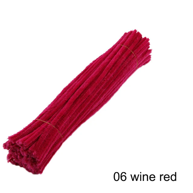 100pcs 30cm chenille stems pipe cleaners