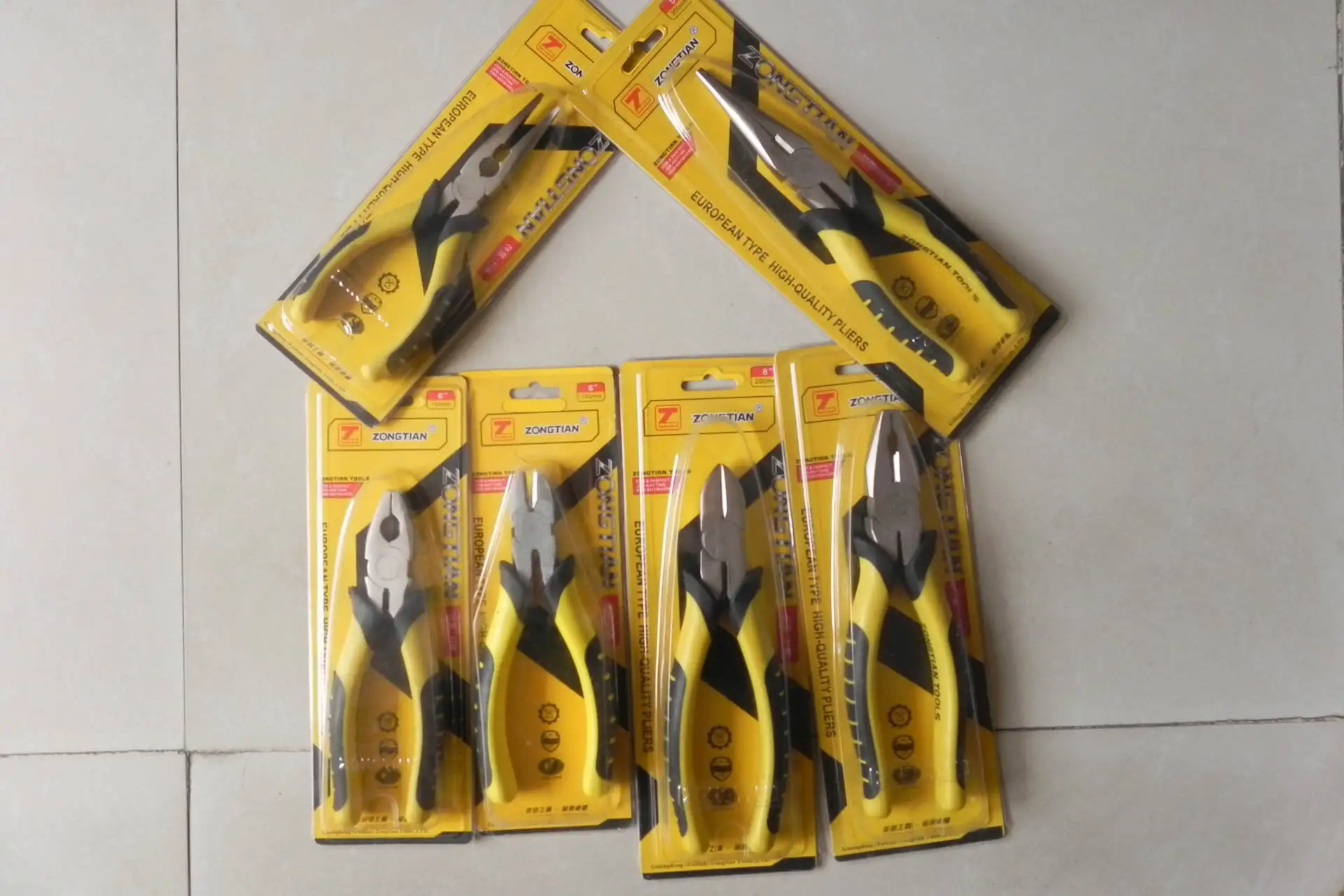 MYJ Multi-functional Diagonal Pliers Combination Pliers Industrial Grade High Quality Carbon Steel Pliers Household Hand Tools