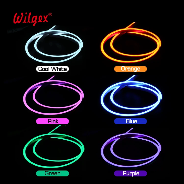 12V 24V Neon LED Flex Light - 6x12mm Ultra Thin Silicone Tube, Mono Color Strip Lights for DIY Home Bar Sign Decoration