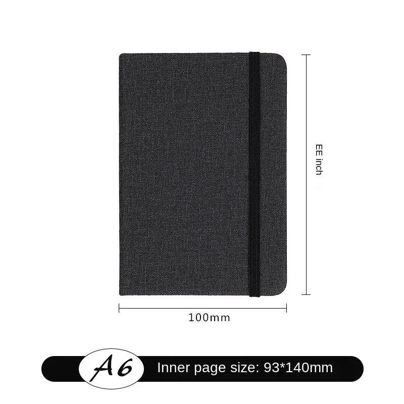 Cheap China Wholesale A6 Linen Fabric Hardcover Recycled Thick Paper