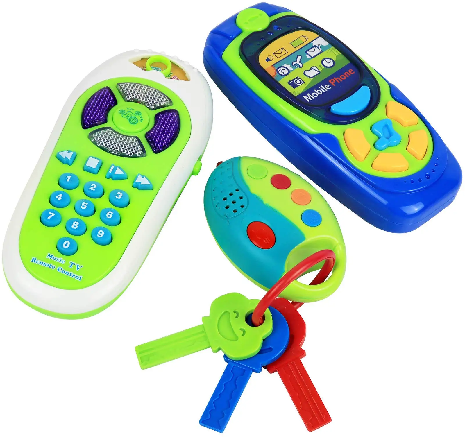 Детские развивающие игрушки/имитация электрического пульта дистанционного управления с подсветкой и музыкой, обучающие игрушки для дошкольников