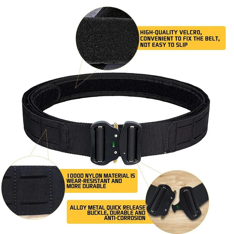 Quick-release Multi-functional Premium Buckle Tactics Belt Mountaineering Duty Outdoor Tactical Multifunctional Belt