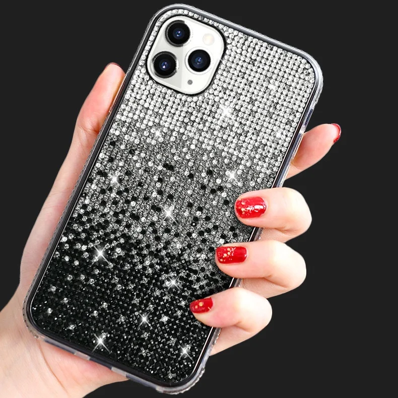 Diamond Design Phone case for iphone 16 15 12 Pro Max Rhinestone Flicker Luxury Phone Cover 14 Plus DESIGNERS Phone Bags