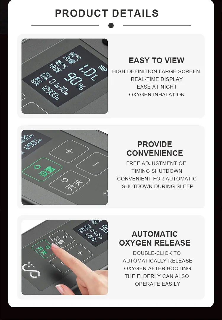 High Purity Medical Portable Oxygen-concentrator Machine 5 10 20 Liter Price Household Oxygen Concentr Generator For Hospital details