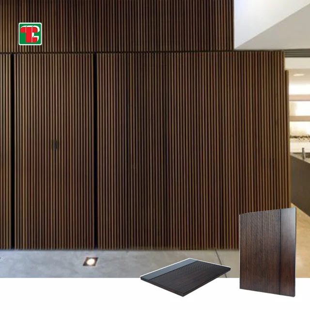 Hot Sales Interior Decorative 3D Wall Panel Decor Modern Building Poplar Solid Wood Slat for Sales