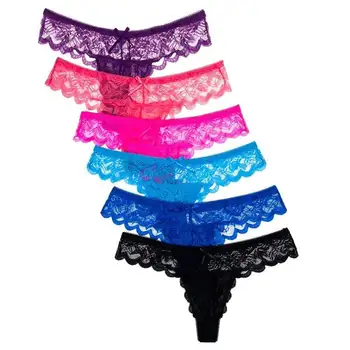 Sexy Lace Transparent Lady Panty Mature Women Thong Underwear - Buy ...