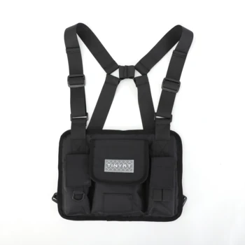 Shoulder Bags Chest Rig Bag Hip Hop Men Functional Waist Packs Adjustable Pockets Waistcoat