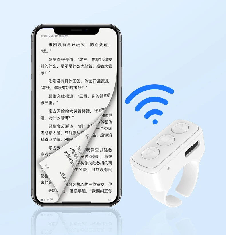 Tik Tok Remote Control Kindle Page Turner Smart Ring For Phone Finger Ring Remote Control Buy