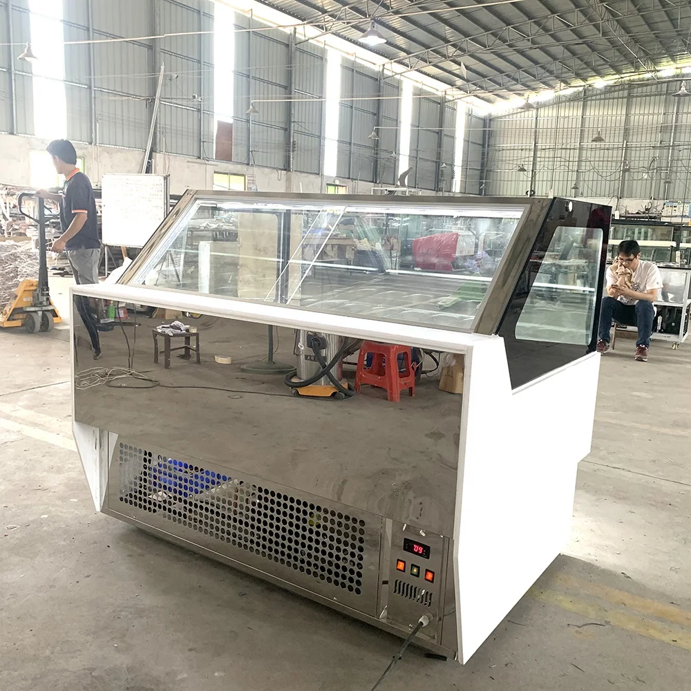 Ce Approved Upright Ice Cream Display Freezer for Sale