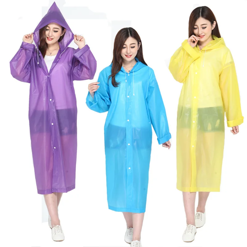 Eva Promotional Raincoat Rain Coats Long Sleeve And Buttons Raincoats ...