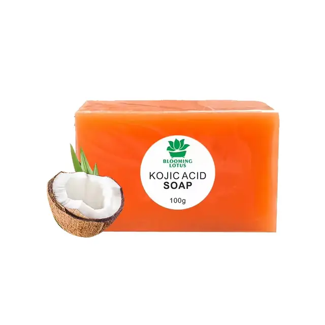 Private Label  kojic Handmade Whitening Soap With Goat Milk mite removing And Cleaning Essential Oil soap