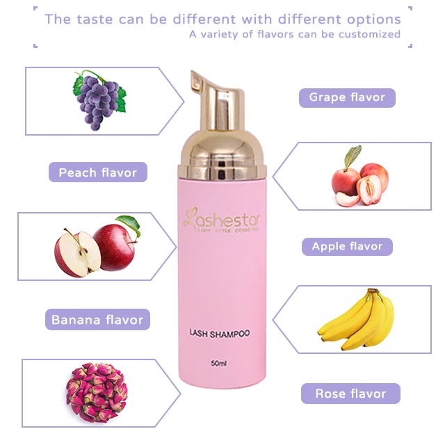 Лидер продаж индивидуальный органический натуральный шампунь с ароматом розы собственным этикеткой для удлинения ресниц из