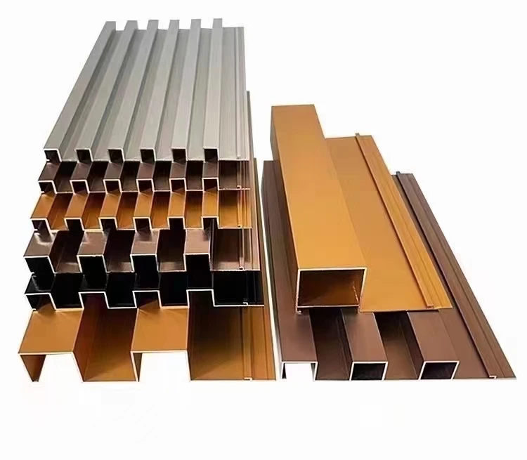 Timber Wood Look Aluminium Cladding Profile Aluminum 3d Ceiling Panel for Mall Hotel Home Decoration