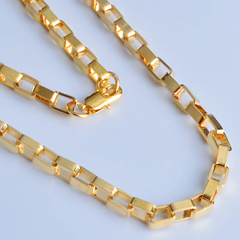 Gold chain box store designs for mens