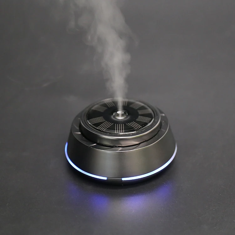 Solar Powered or USB Operated Car Aroma Diffuser Nebulizer Diffuser Refill Essential Oil Diffuser for Small Cars