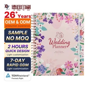 New Arrival Watercolor Floral Design Elegant Hardcover pink Cloth Bookmark Special Moments Notebook  Notebook