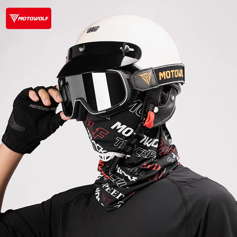 Motowolf Ice Silk Mask - Breatherable Neck Gaiter for Sun Protection