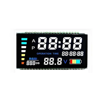 Low Power Custom BTN Monochrome Digital Screen Module Small 7 Segment LCD Display for Motorcycle Speedometer