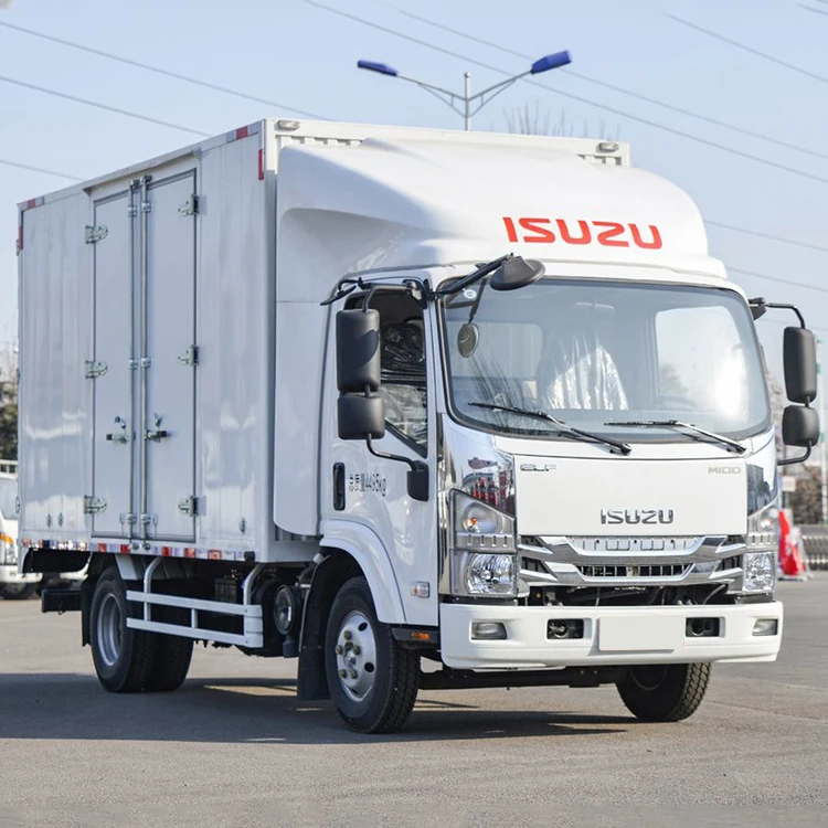 ISUZU ELF M600 5-7 Tons Diesel Mini Truck 4X2 Light Cargo Lorry Manual Transmission Rear Camera Euro 2 Left New Used