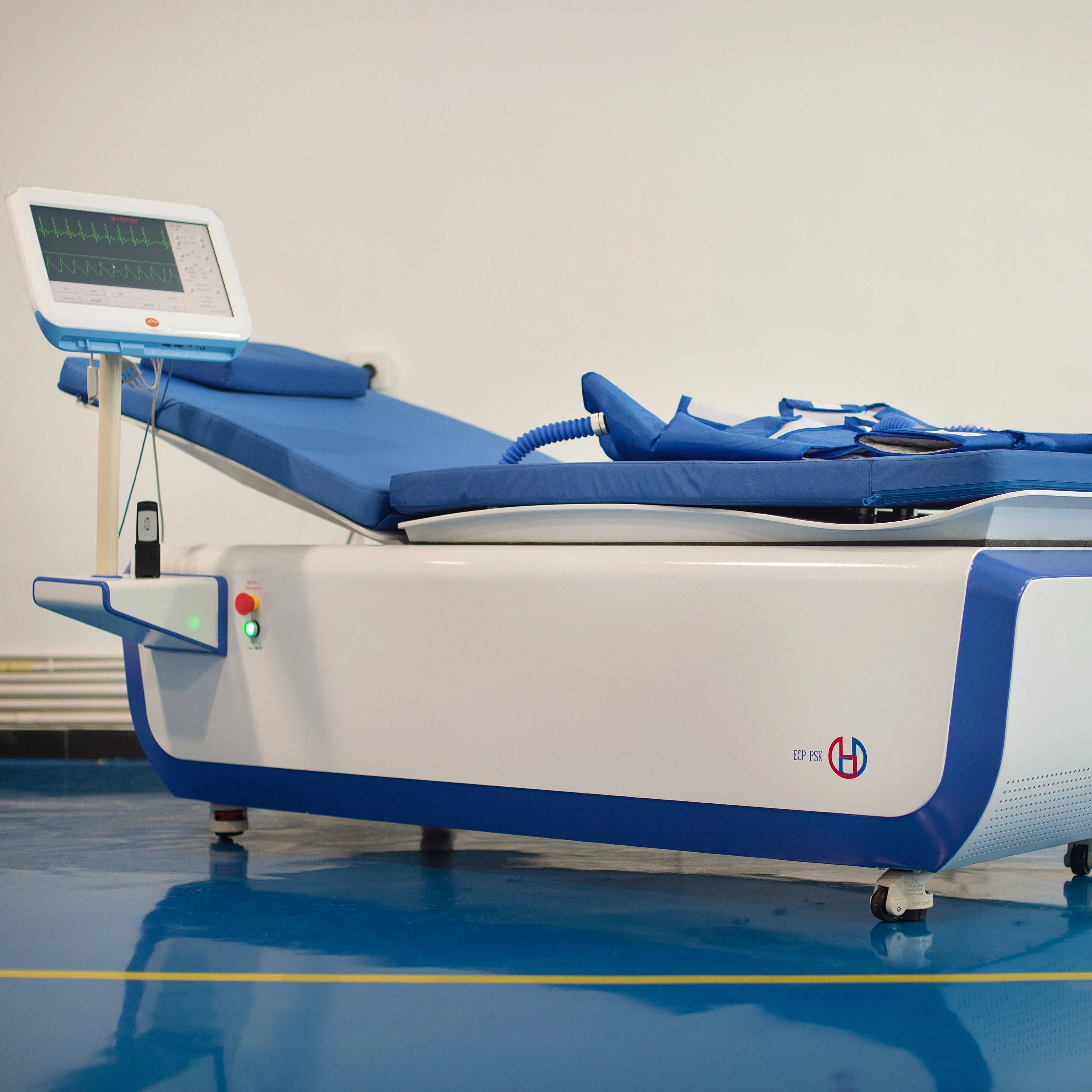 External Counterpulsation (ECP or EECP) Medical Device  for Chest Pain and Coronary Calcium Avoid Bypass Surgery