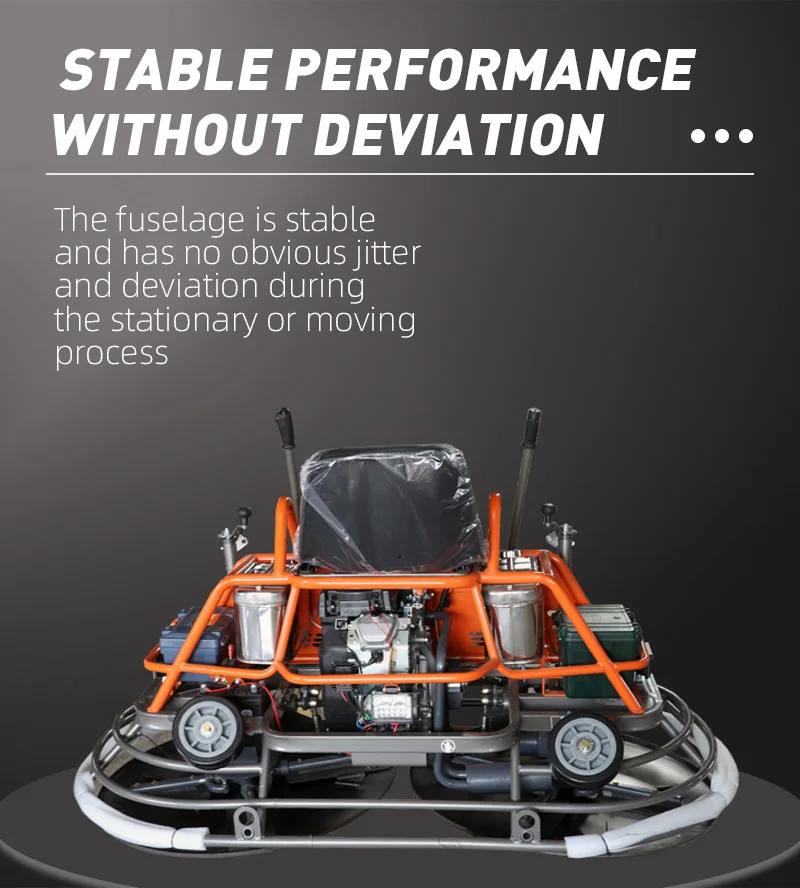 1000mm Concrete Riding Helicopter Float Trowel Concrete Rideon Power