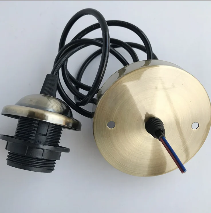 Ceiling Tray with Hanging Wire Light Body Screw E27 Lamp Holder Chandelier Lamp Holder Lighting Lamps LED Bulb Access