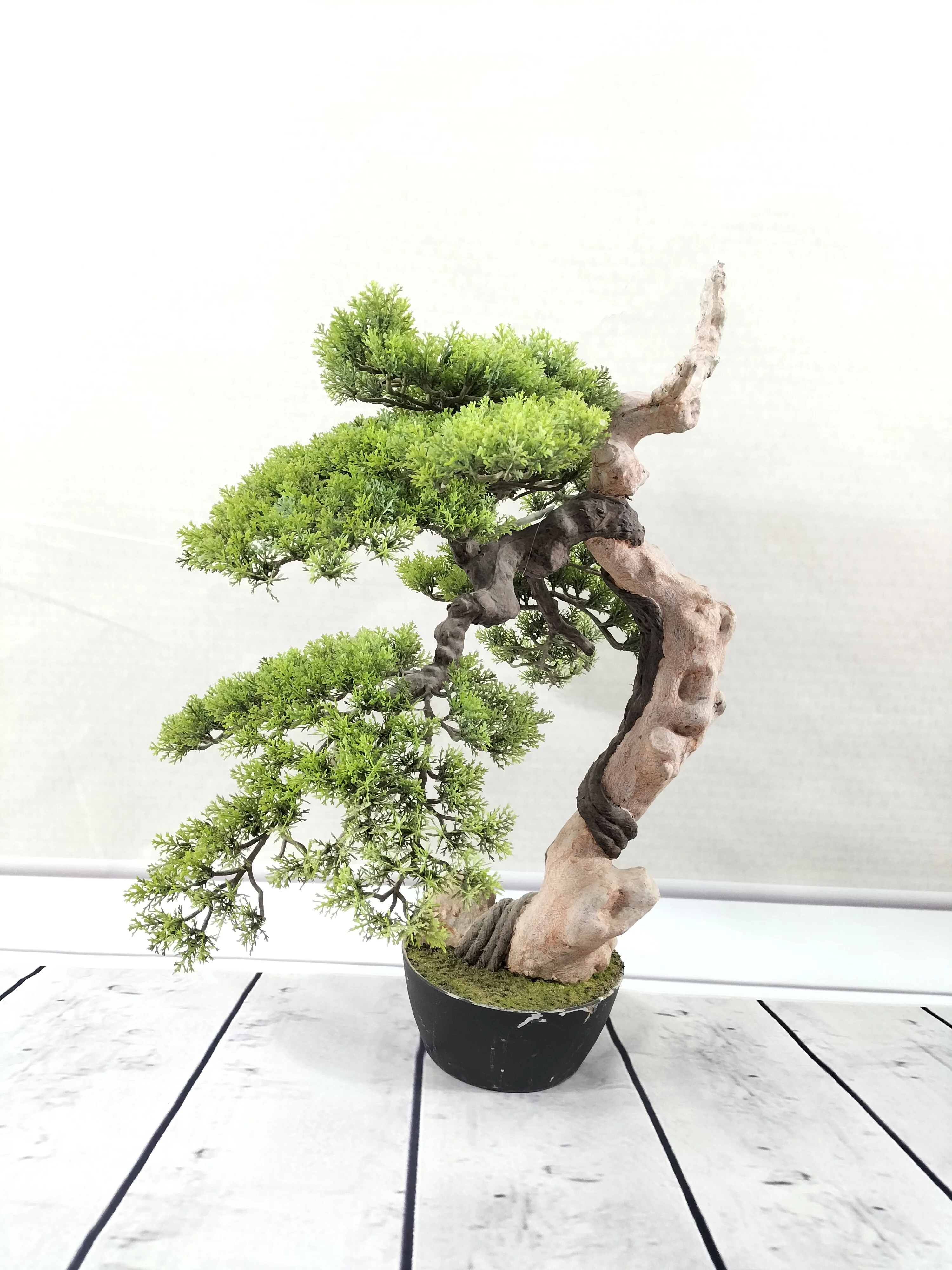 Knstlicher Plastik-Thuja-Bonsai 60cm  Wasserbestndig, Umweltfreundlich  fr Innen- und Auendekoration