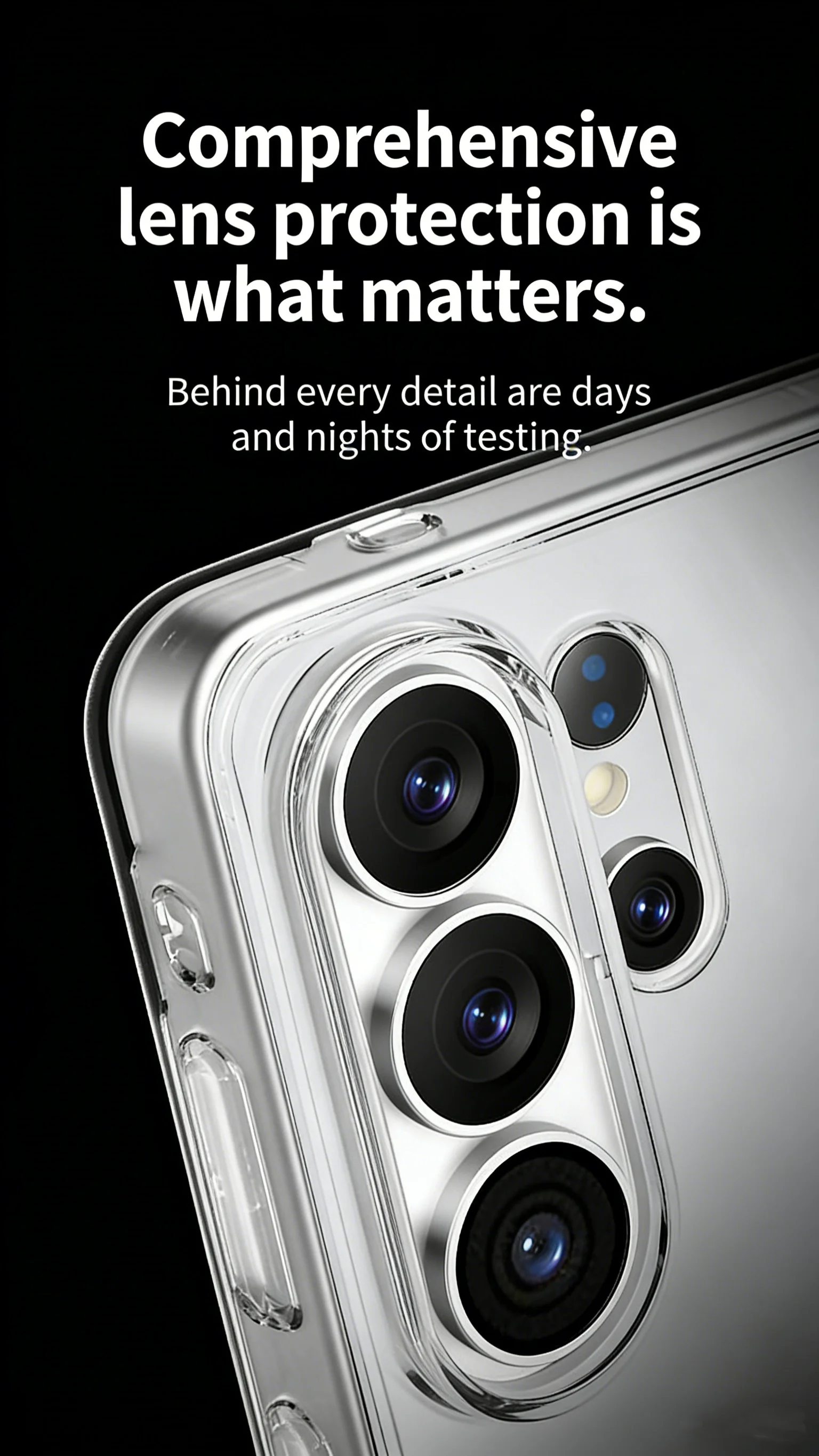 product tpupc phone case with anti yellow ultra magnetic crystal anti fingerprint texture phone case for samsung galaxy s26 ultra-4