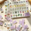 Piastrelle di Mahjong americano in gelatina di limone viola