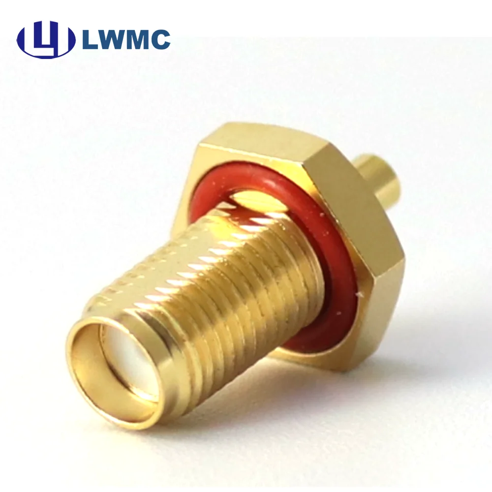  SMA Female Bulkhead Mounted Crimp for 1.13 Cable