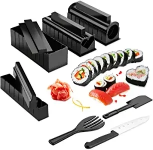 Wishome DIY 10 In 1 Manual Sushi Maker Kit 10pcs Rice Roll Mold Kitchen Chef  Set Mould Roller Cutter Sushi Making Tools - Buy Wishome DIY 10 In 1 Manual Sushi  Maker