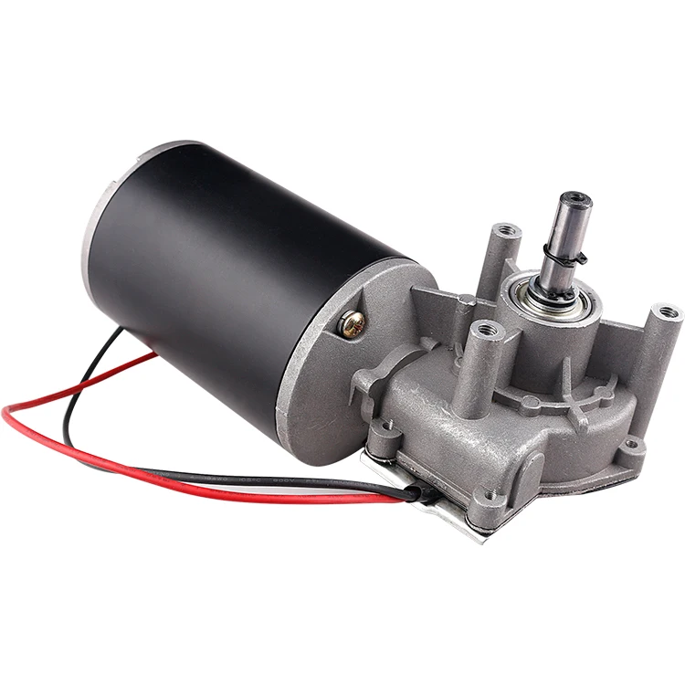 12 Volt and 24 Volt DC Silent Worm Gear Motor