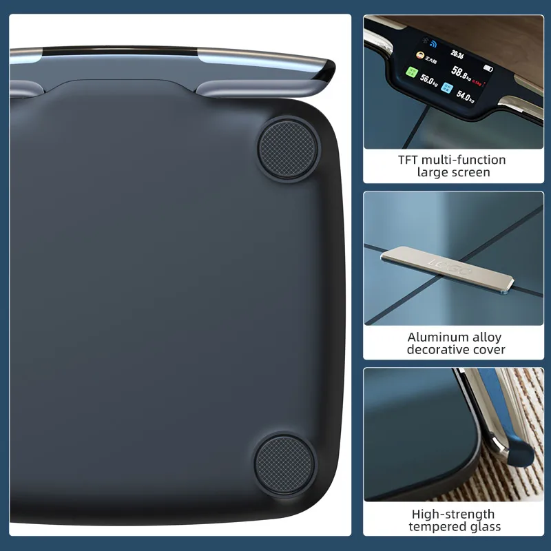 Электронные весы для ванной из закаленного