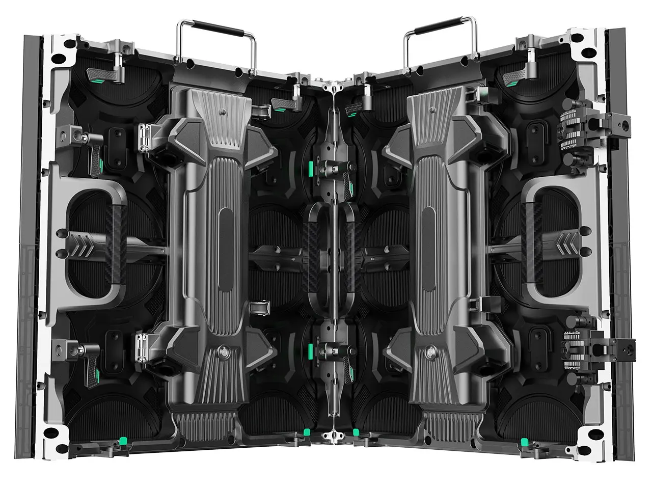 500x500-S 500X1000-S Indoor and outdoor Cabinet (Flat, curved 0-20 degree, Right Angle) 500x500x62mm 3.8KG led module 250x250mm P3.91 P4.81 P2.976 P2.604